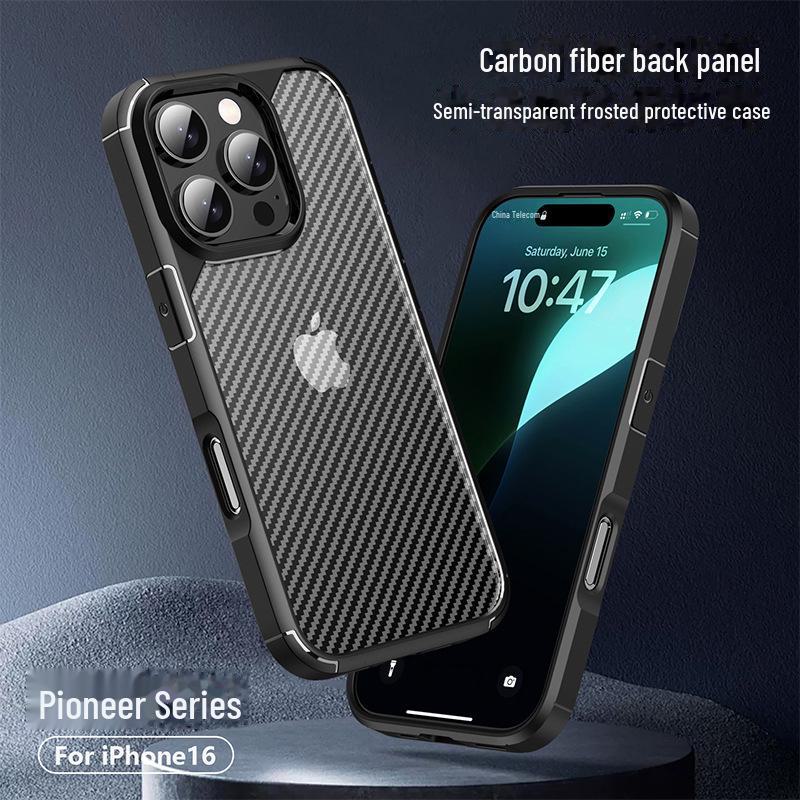 Чехол Anti-Fall с текстурой из углеродного волокна для iPhone 16 Pro/Pro Max 16 Pro чёрный
Чехол Anti-Fall с текстурой из углеродного волокна для iPhone 16 Pro/Pro Max 16 Pro чёрный