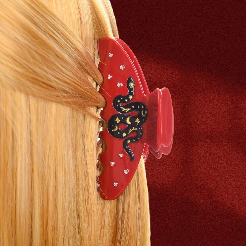 Hairpin Acetate Rhinestone Hair Clip Large Acetic Acid Shark Clip Snake Hair Claw Streetwear красный
Hairpin Acetate Rhinestone Hair Clip Large Acetic Acid Shark Clip Snake Hair Claw Streetwear красный