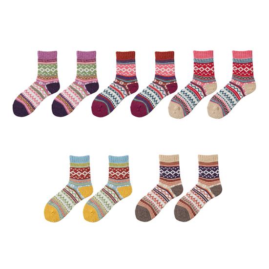 5 Pairs Retro Ethnic Style Socks Women Thermal Colorful Knit Thickened Crew Socks Vintage Winter Warm Boot Socks for Stocking Stuffers Gifts One Size 5Pairs
5 Pairs Retro Ethnic Style Socks Women Thermal Colorful Knit Thickened Crew Socks Vintage Winter Warm Boot Socks for Stocking Stuffers Gifts One Size 5Pairs