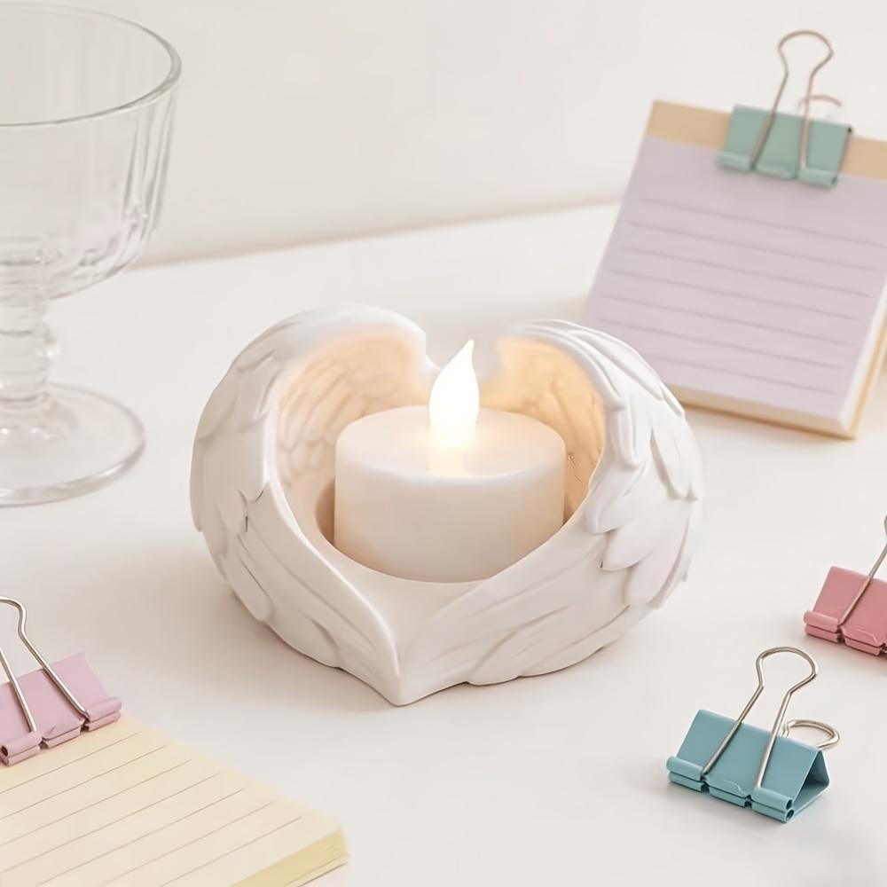Angel Wing Candlestick, Elegant Angel Wing Design, Ideal for Home Decor Desktop, Living Room, Study/Bookshelf Decoration белый
Angel Wing Candlestick, Elegant Angel Wing Design, Ideal for Home Decor Desktop, Living Room, Study/Bookshelf Decoration белый