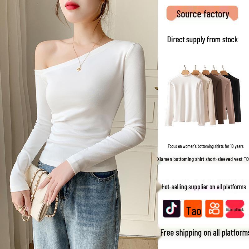 Off-the-Shoulder Ribbed Cotton Slim-Fit Top for Women - Autumn/Winter Collection S (below 90 jin) белый
Off-the-Shoulder Ribbed Cotton Slim-Fit Top for Women - Autumn/Winter Collection S (below 90 jin) белый