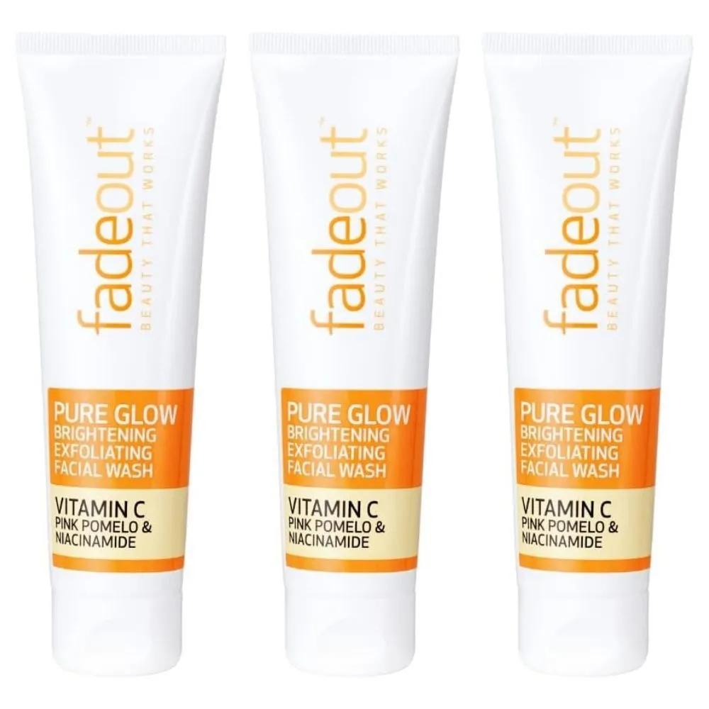 Fade Out Pure Glow Brightening Facial Wash 100ml (3 bottles) Cleansing Foam Exfoliating Facial Cleanser fadeout
Fade Out Pure Glow Brightening Facial Wash 100ml (3 bottles) Cleansing Foam Exfoliating Facial Cleanser fadeout