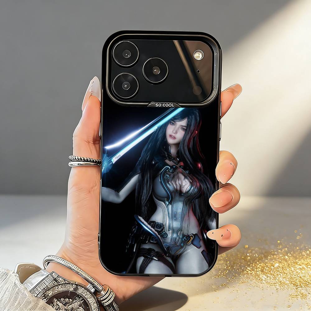 Game S-Stellar B-Blade Phone Case For iPhone17 16 15 14 13 12 Pro Max Grey Black Matte Laser Metallic Aurora Funda iPhone15pro
Game S-Stellar B-Blade Phone Case For iPhone17 16 15 14 13 12 Pro Max Grey Black Matte Laser Metallic Aurora Funda iPhone15pro