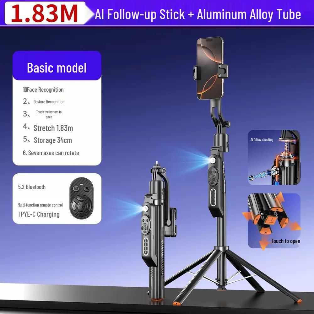 Smart AI Q575TK Auto-Tracking Selfie Stick Tripod
Smart AI Q575TK Auto-Tracking Selfie Stick Tripod