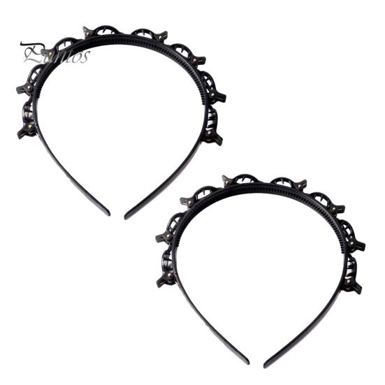 2 шт. обруч для волос, двухслойный полый плетеный дизайн, повязка на голову с зажимами, инструмент для укладки челки, плетеная повязка на голову с зажимом чёрный
2 шт. обруч для волос, двухслойный полый плетеный дизайн, повязка на голову с зажимами, инструмент для укладки челки, плетеная повязка на голову с зажимом чёрный