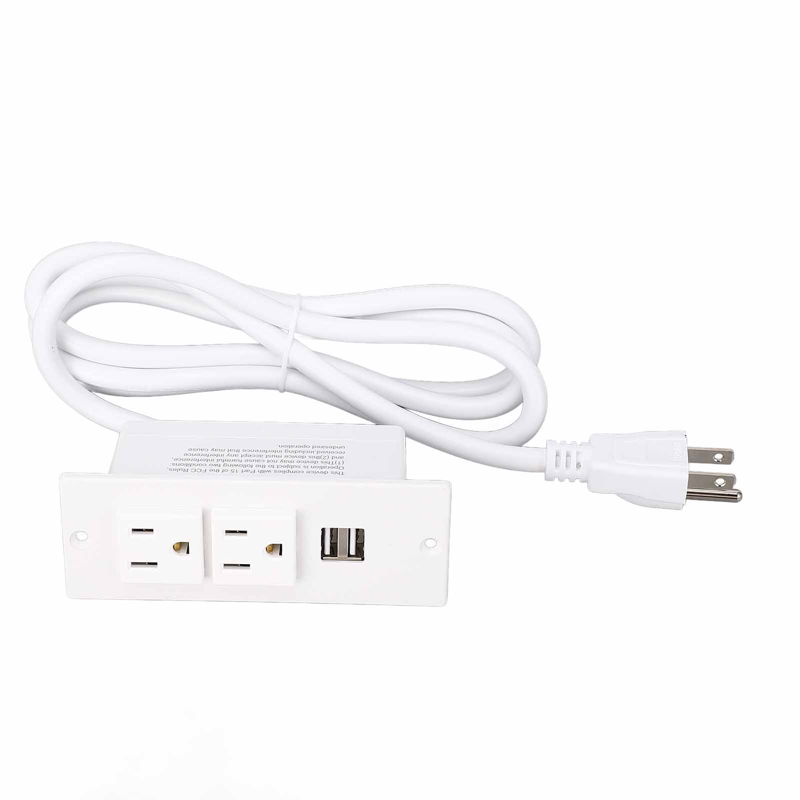 Вбудована розетка 1500 Вт 2 розетки змінного струму 2 USB порти Меблева розетка з кабелем 1,5 м 12 А
Вбудована розетка 1500 Вт 2 розетки змінного струму 2 USB порти Меблева розетка з кабелем 1,5 м 12 А