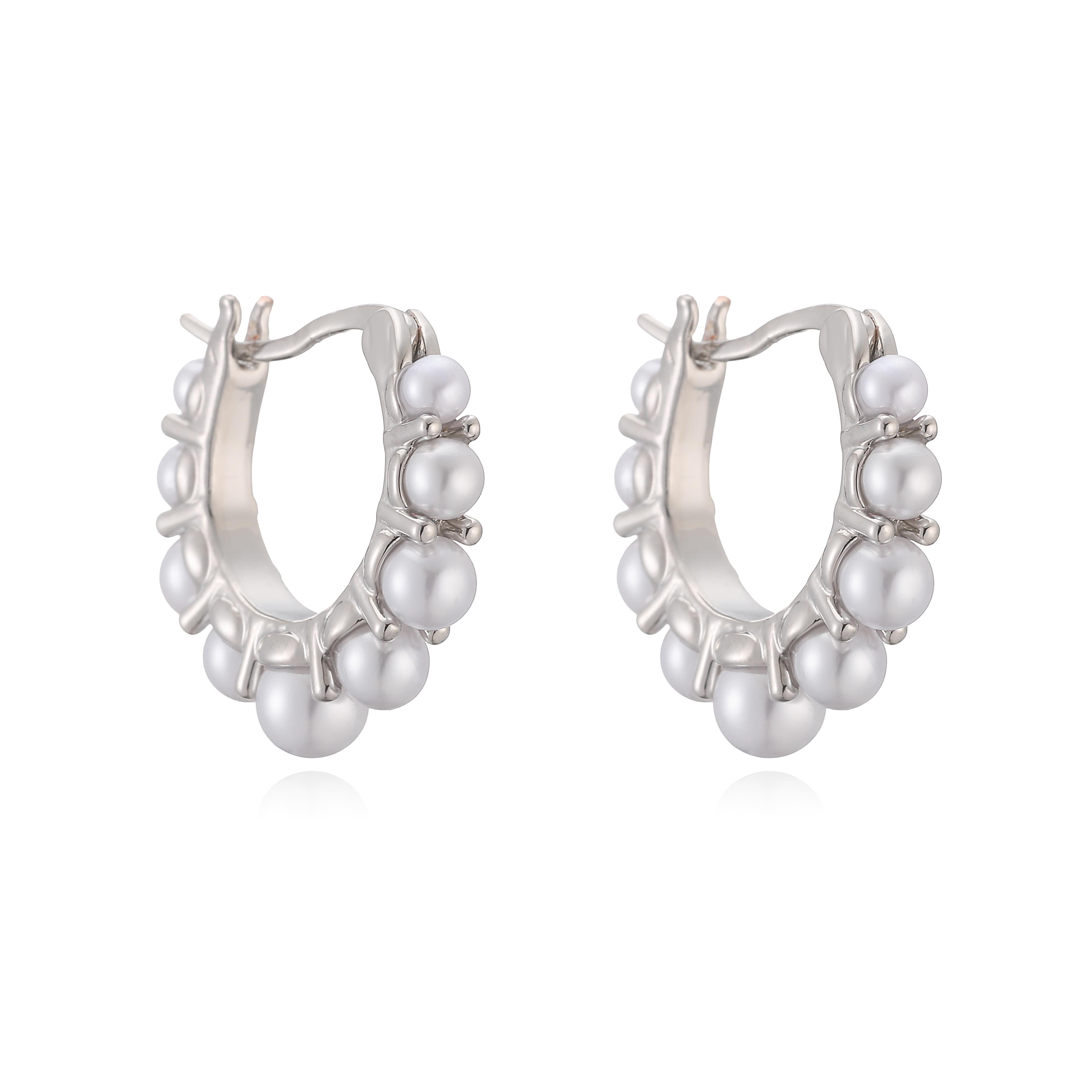 HECHENG,Exquisite Vintage-Style Imitation Pearl Four-Leaf Clover Lightweight Hoop Earrings Women s Evening Zircon (1 Pair) Other
HECHENG,Exquisite Vintage-Style Imitation Pearl Four-Leaf Clover Lightweight Hoop Earrings Women s Evening Zircon (1 Pair) Other