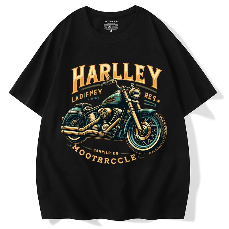 Hot Sale European American Trendy Retro Street Fashion Brand Motorcycle Men Women Short-sleeved Tough Guy Harley Motorcycle Cotton Printed T-shirt XXXL золотий
Hot Sale European American Trendy Retro Street Fashion Brand Motorcycle Men Women Short-sleeved Tough Guy Harley Motorcycle Cotton Printed T-shirt XXXL золотий
