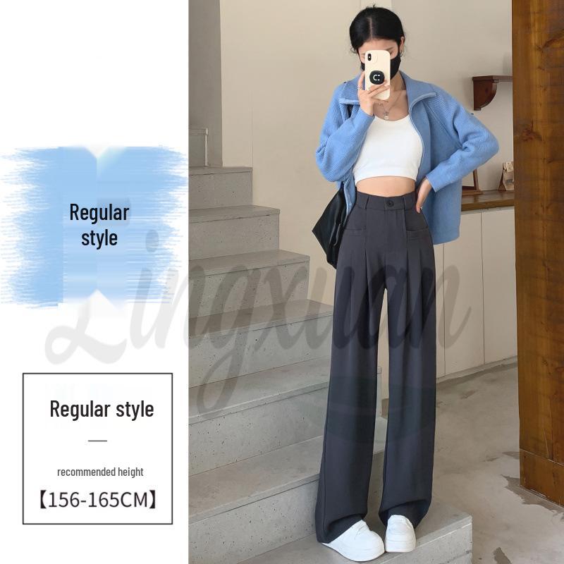 2026 Women s High Waist Straight Leg Suit Pants: Casual, Slimming, Loose Fit for Spring & Autumn S
2026 Women s High Waist Straight Leg Suit Pants: Casual, Slimming, Loose Fit for Spring & Autumn S