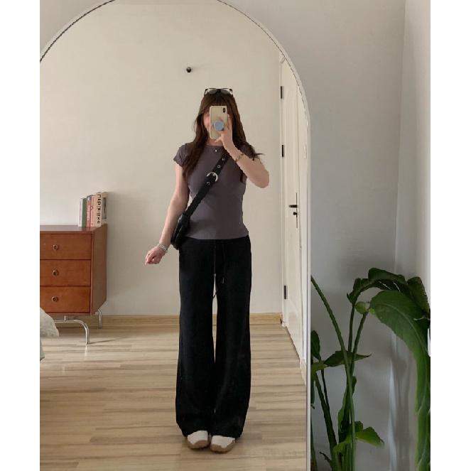 2026 Spring/Summer Solid Color Versatile Slim Straight Casual Pants for Women with Drawstring Sports Pants S чёрный
2026 Spring/Summer Solid Color Versatile Slim Straight Casual Pants for Women with Drawstring Sports Pants S чёрный