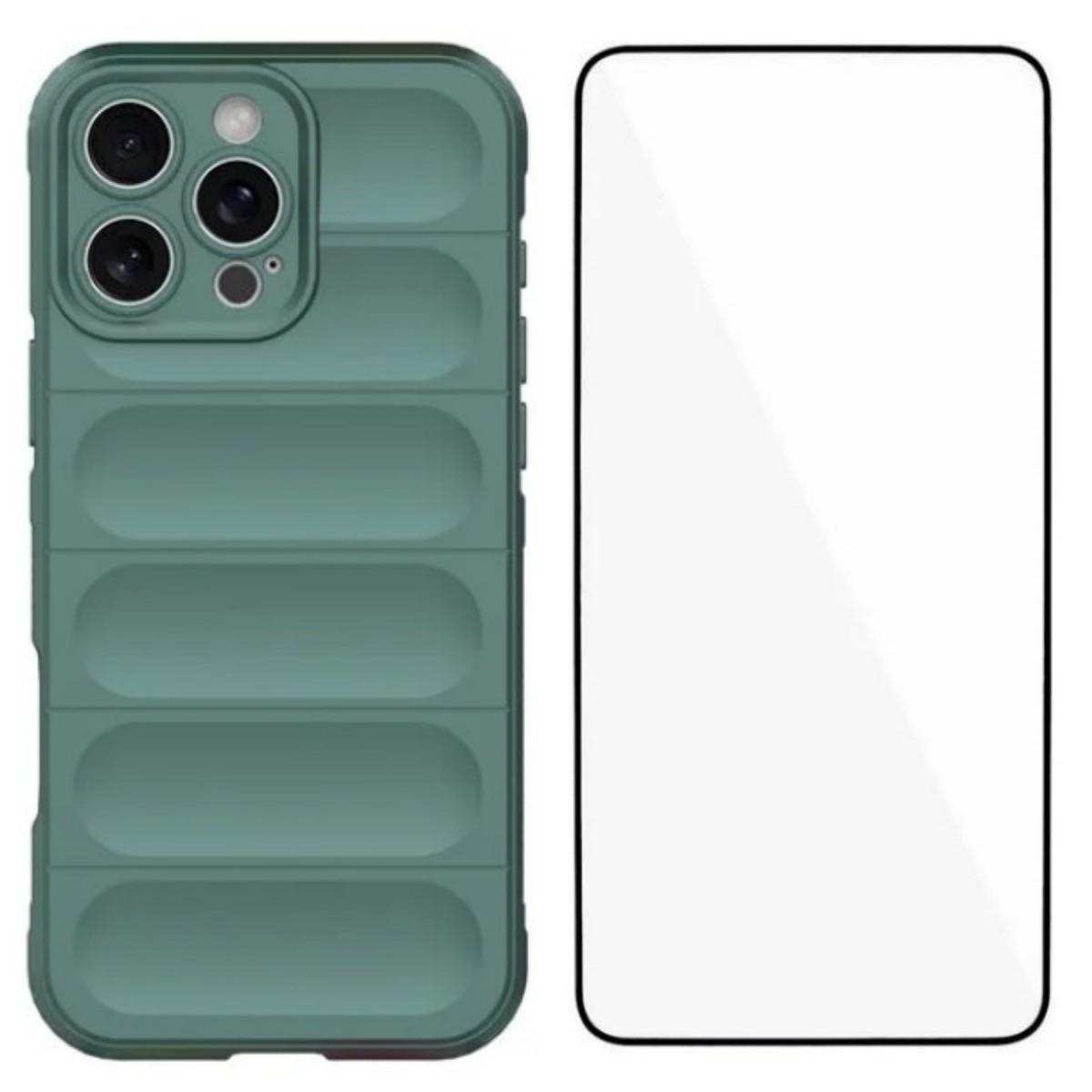 For iPhone 16 Pro TPU Case WANLONFENG HD Series Anti Slip Phone Cover with Tempered Glass Army Green
For iPhone 16 Pro TPU Case WANLONFENG HD Series Anti Slip Phone Cover with Tempered Glass Army Green