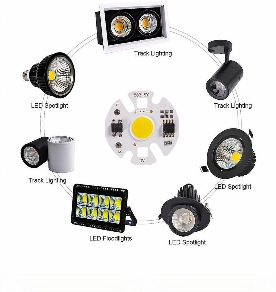 RnnTuu Y32 COB LED Chip Lamp Matrix AC 220V 3W 5W 7W 9W 12W For Floodlight Spotlight No Need Drive Projector Light Bulb beads 220V&3W теплим білим кольором
RnnTuu Y32 COB LED Chip Lamp Matrix AC 220V 3W 5W 7W 9W 12W For Floodlight Spotlight No Need Drive Projector Light Bulb beads 220V&3W теплим білим кольором