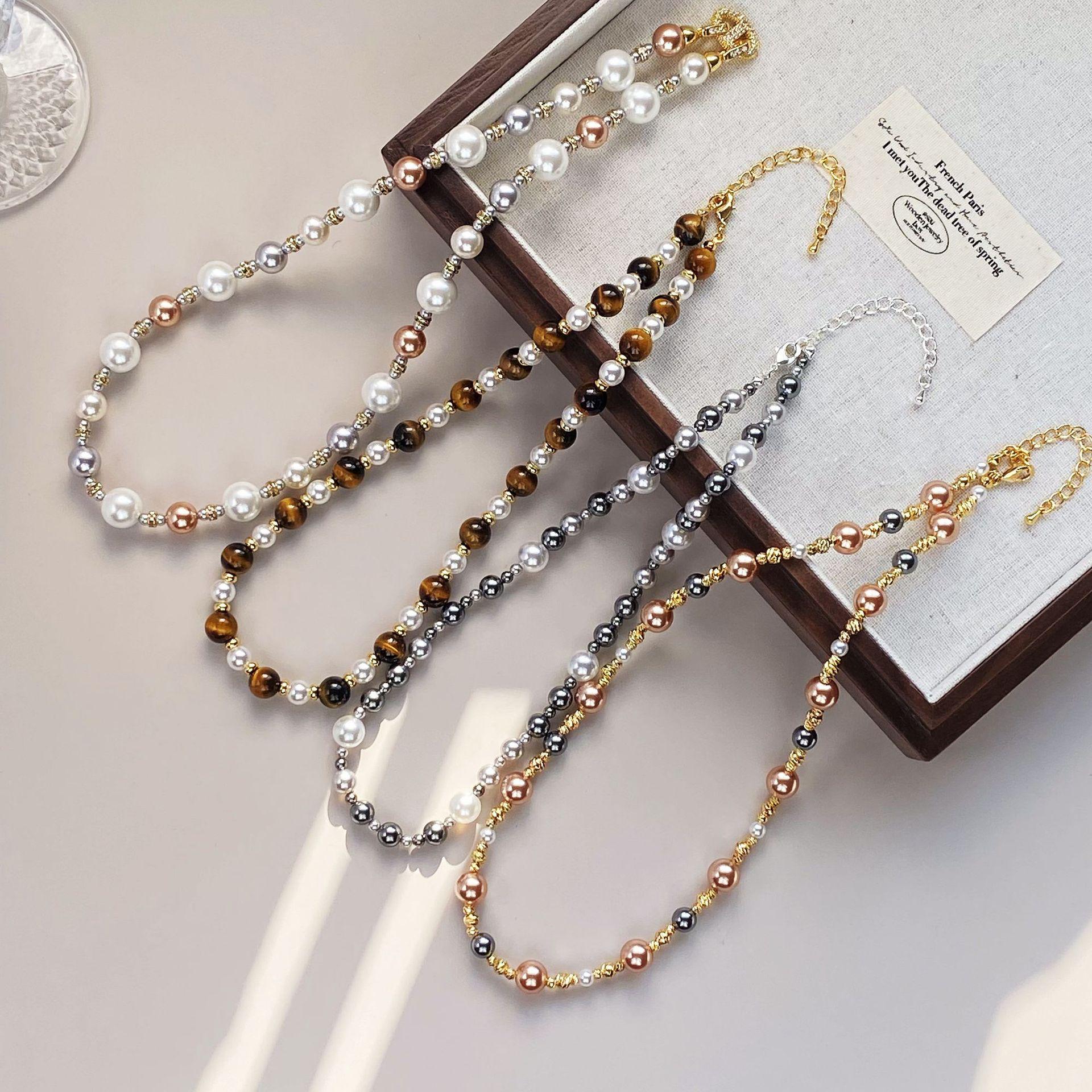 Retro French Shijia Pearl Necklace for Women - Autumn/Winter 2024 Clavicle and Sweater Chain Jewelry
Retro French Shijia Pearl Necklace for Women - Autumn/Winter 2024 Clavicle and Sweater Chain Jewelry