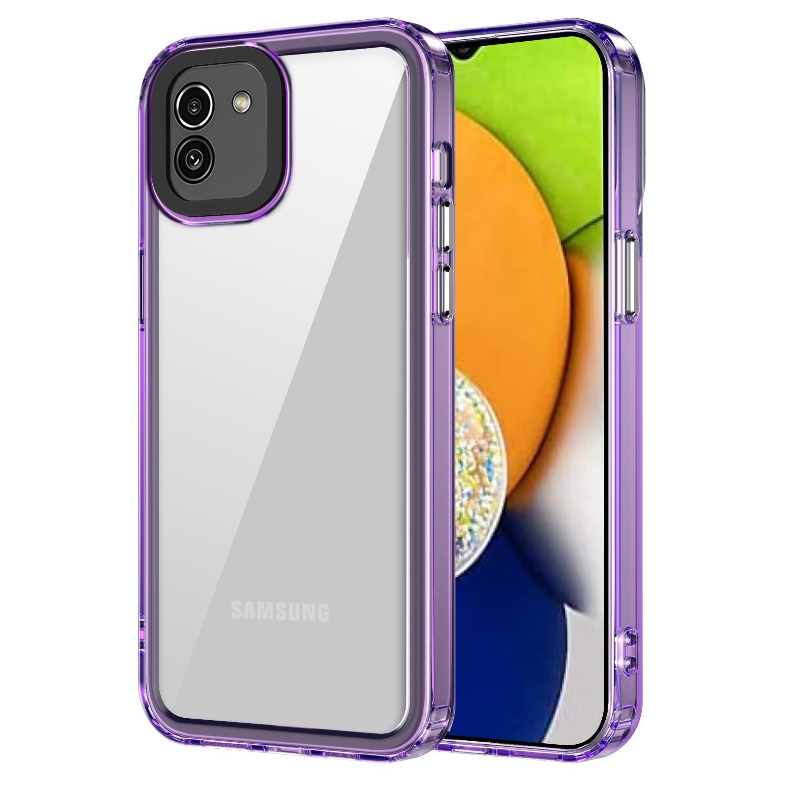 For Samsung Galaxy A05 4G Case PC+TPU Anti-scratch Ultra Clear Phone Cover Transparent Purple
For Samsung Galaxy A05 4G Case PC+TPU Anti-scratch Ultra Clear Phone Cover Transparent Purple