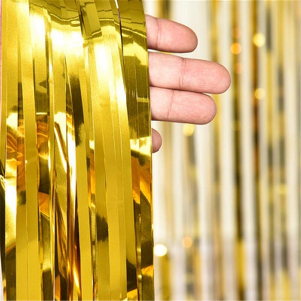 Блестящий занавес из мишуры 1×2 метра Type B(1*2m) золотой
Блестящий занавес из мишуры 1×2 метра Type B(1*2m) золотой