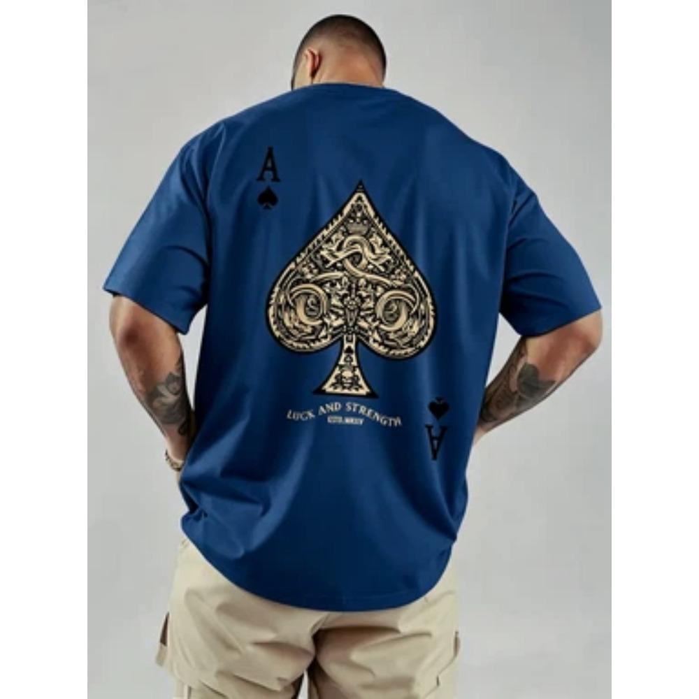 Spade A Print Men Cotton T-shirt Summer Short Sleeve 6XL
Spade A Print Men Cotton T-shirt Summer Short Sleeve 6XL