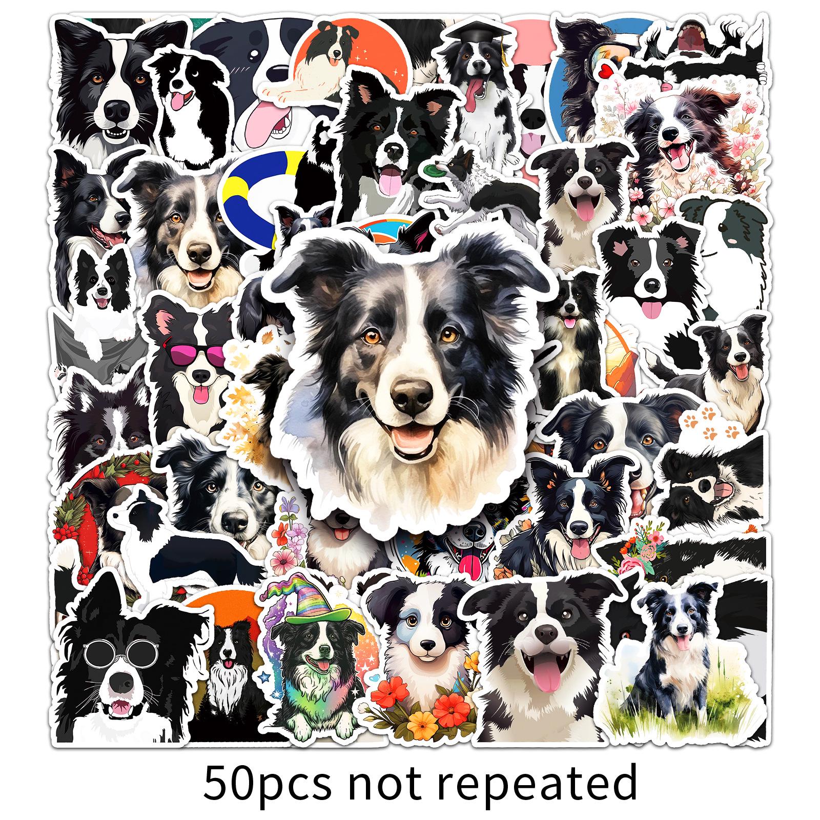 50 Border Collie Cartoon Dog Stickers - Waterproof Decorations for Journals, Computers, and Stationery
50 Border Collie Cartoon Dog Stickers - Waterproof Decorations for Journals, Computers, and Stationery