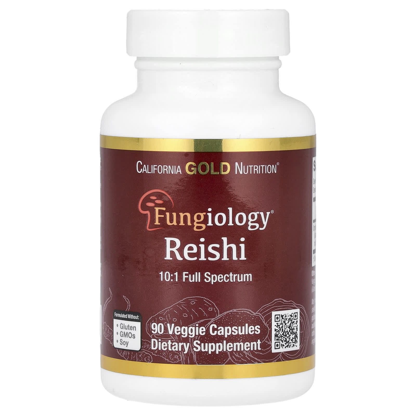 Reishi Mushroom (Ganoderma Lucidum), Full Spectrum, Certified Organic, 90 Veggie Caps (600Mg per Veggie Cap)
Reishi Mushroom (Ganoderma Lucidum), Full Spectrum, Certified Organic, 90 Veggie Caps (600Mg per Veggie Cap)