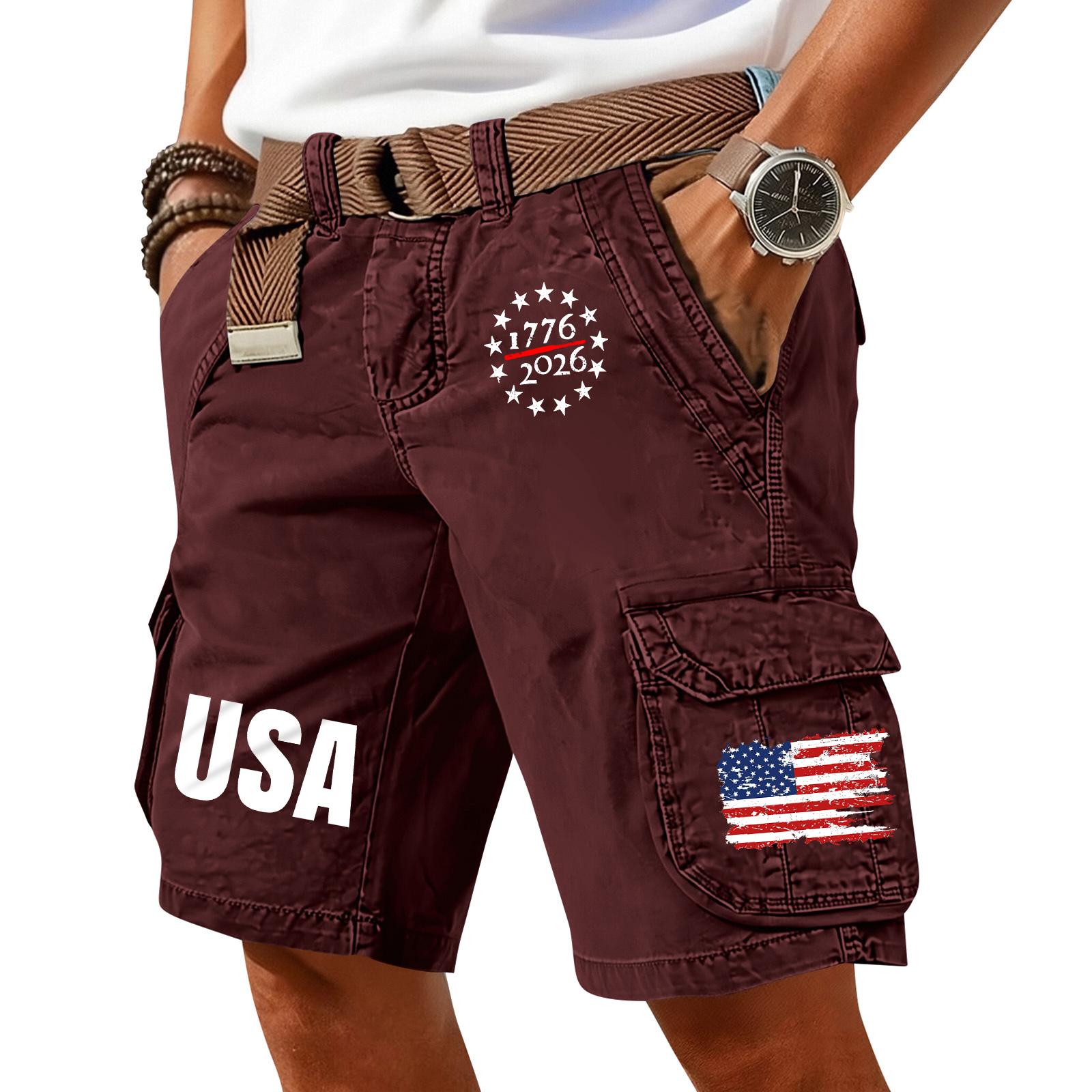 Men s Summer Printed Casual Multi-Pocket Cargo Shorts XL винний
Men s Summer Printed Casual Multi-Pocket Cargo Shorts XL винний