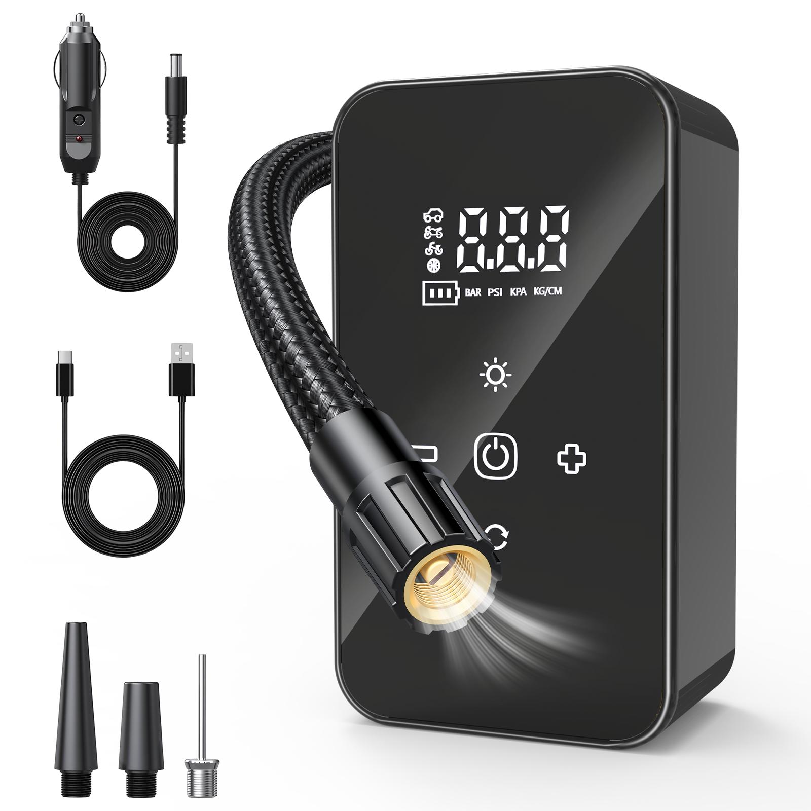 Cordless Car Air Pump 140 PSI Cordless Bike Pump Electric Bike Tire Pump for Car Motorcycle Bicycle Balls and More чёрный
Cordless Car Air Pump 140 PSI Cordless Bike Pump Electric Bike Tire Pump for Car Motorcycle Bicycle Balls and More чёрный