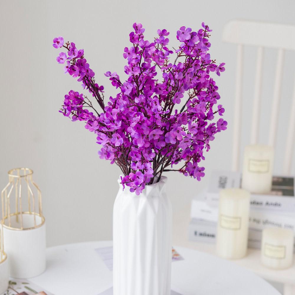 Gypsophila wedding simulation bouquet artificial flower silk flower home living room decoration window flower arrangement ornaments Purple1pcs
Gypsophila wedding simulation bouquet artificial flower silk flower home living room decoration window flower arrangement ornaments Purple1pcs