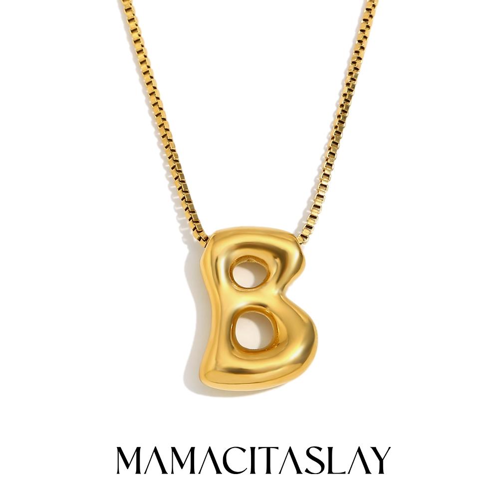 MamacitaSlay Creative 18K Gold Plated Stainless Steel Letter Pendant Necklace Party Waterproof jewelry Unisex Minimalist Gift Silver&45cm
MamacitaSlay Creative 18K Gold Plated Stainless Steel Letter Pendant Necklace Party Waterproof jewelry Unisex Minimalist Gift Silver&45cm