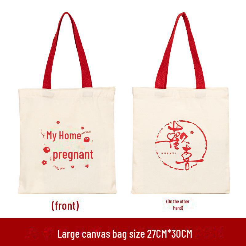 Chinese Style Wedding Canvas Tote Bag with Colorful Print - Cotton Candy Souvenir Packaging Bag
Chinese Style Wedding Canvas Tote Bag with Colorful Print - Cotton Candy Souvenir Packaging Bag