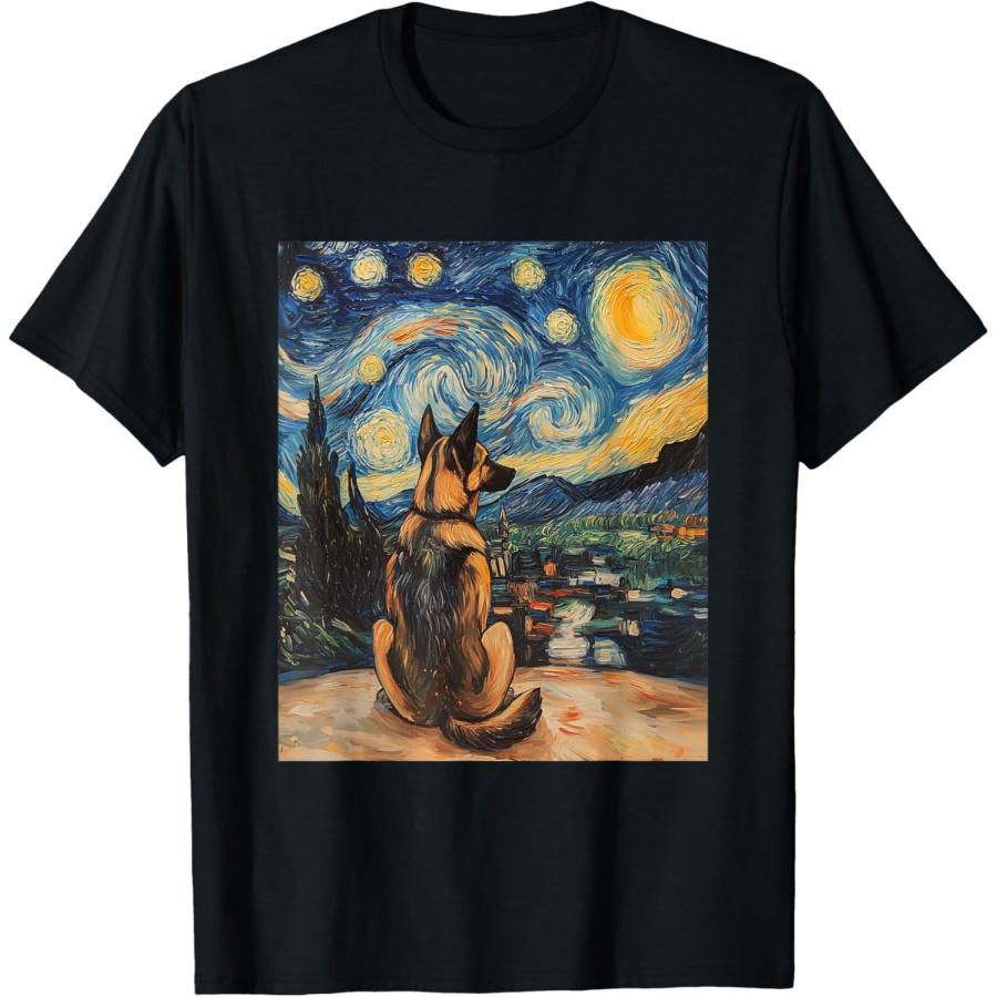 German Shepherd Dog Doggy - Van Gogh Style - Starry Night T-Shirt XXXXXL чорний
German Shepherd Dog Doggy - Van Gogh Style - Starry Night T-Shirt XXXXXL чорний