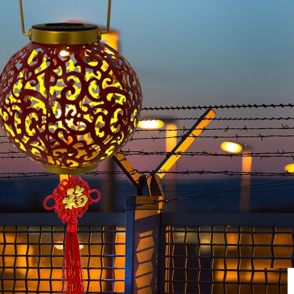 With Blessing Character Solar Ball Light Waterproof Festive Fu lantern Party Decor 1 
With Blessing Character Solar Ball Light Waterproof Festive Fu lantern Party Decor 1