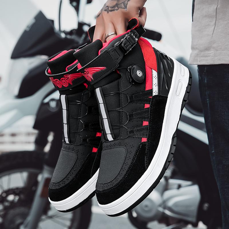 Motorcycle Shoes for Men Anti Slip Wear-resistant Men s Motos Protective Boots Leather Mesh Breathable Sports Shoes 46 красный
Motorcycle Shoes for Men Anti Slip Wear-resistant Men s Motos Protective Boots Leather Mesh Breathable Sports Shoes 46 красный