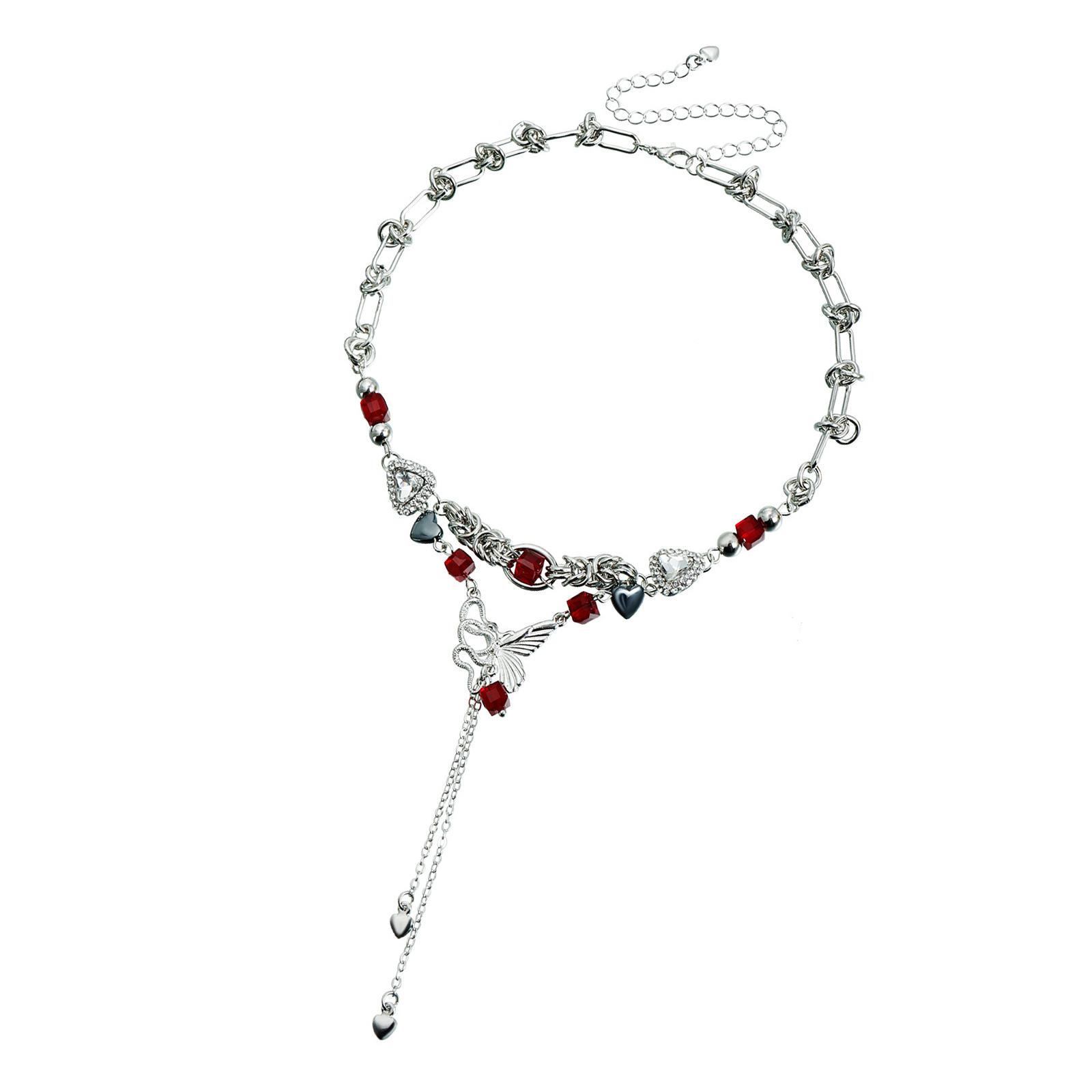 Модное ожерелье-цепочка с бахромой в виде бабочек, милый дерзкий стиль, легкий сплав, цепочка для ключиц, украшение для женщин, девушек
Модное ожерелье-цепочка с бахромой в виде бабочек, милый дерзкий стиль, легкий сплав, цепочка для ключиц, украшение для женщин, девушек