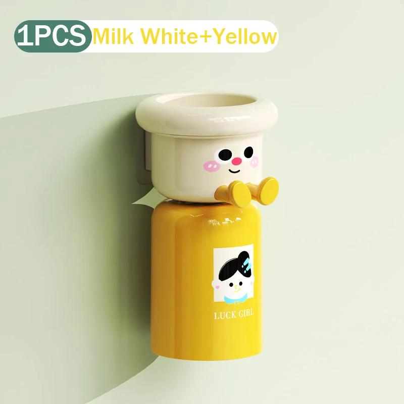 1pc/3pcs Cartoon wall mounted magnetic toothbrush holder set,storage for miscellaneous items,inverted drain,2-in-1 mouthwash cup
1pc/3pcs Cartoon wall mounted magnetic toothbrush holder set,storage for miscellaneous items,inverted drain,2-in-1 mouthwash cup