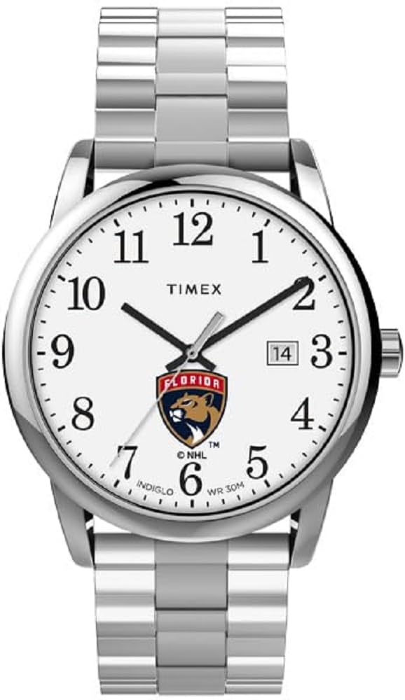 Часы Timex Men s EasyReader 38 мм - Florida Panthers из нержавеющей стали Modern с удлиненным ремешком, нержавеющая сталь, Modern
Часы Timex Men s EasyReader 38 мм - Florida Panthers из нержавеющей стали Modern с удлиненным ремешком, нержавеющая сталь, Modern