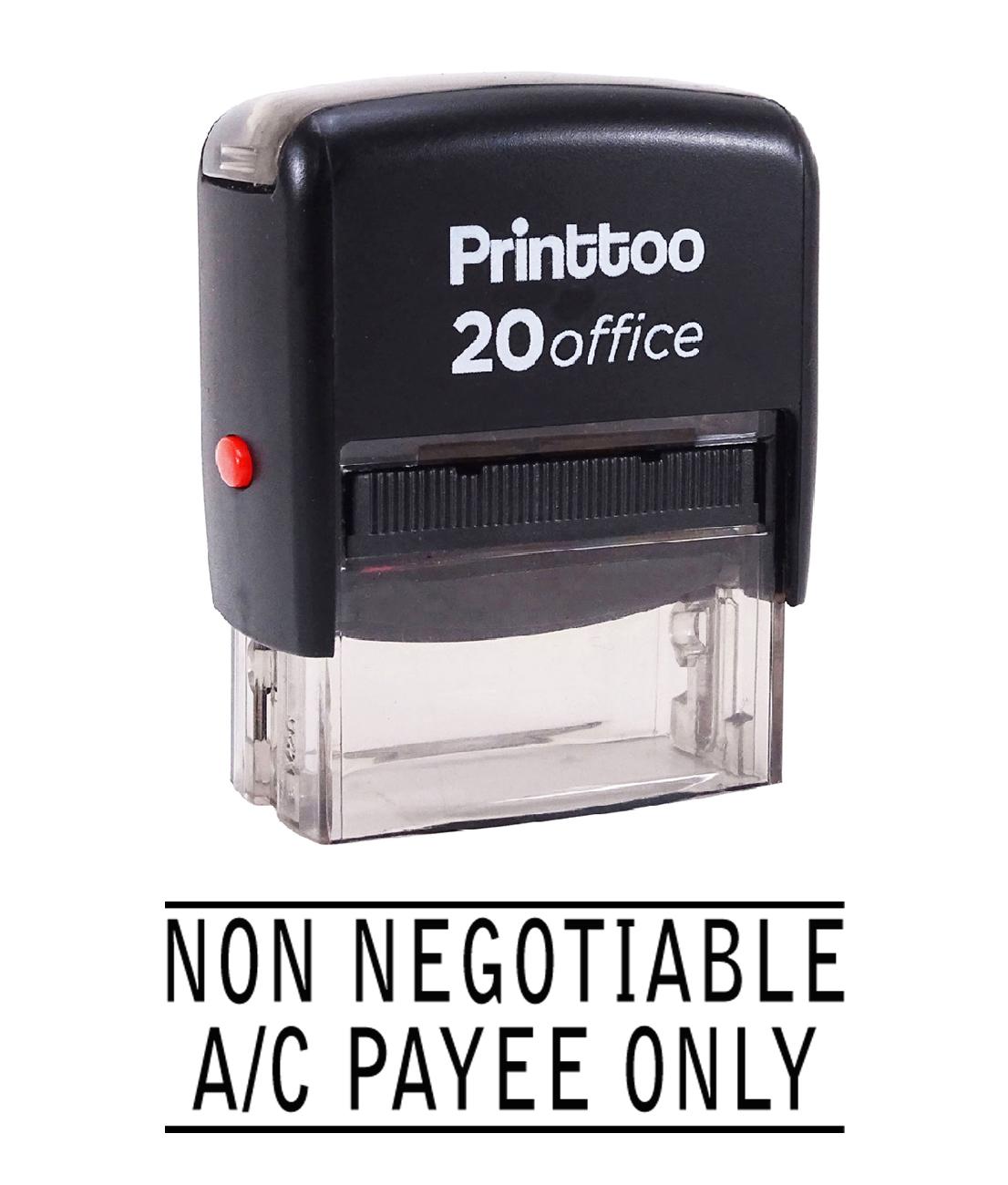 Printtoo Self Inking НЕОБОРОТНЫЙ A C PAYEE ONLY Rubber Stamp Office Stationary Custom 14 mm x 38 mm (Approx) красный
Printtoo Self Inking НЕОБОРОТНЫЙ A C PAYEE ONLY Rubber Stamp Office Stationary Custom 14 mm x 38 mm (Approx) красный