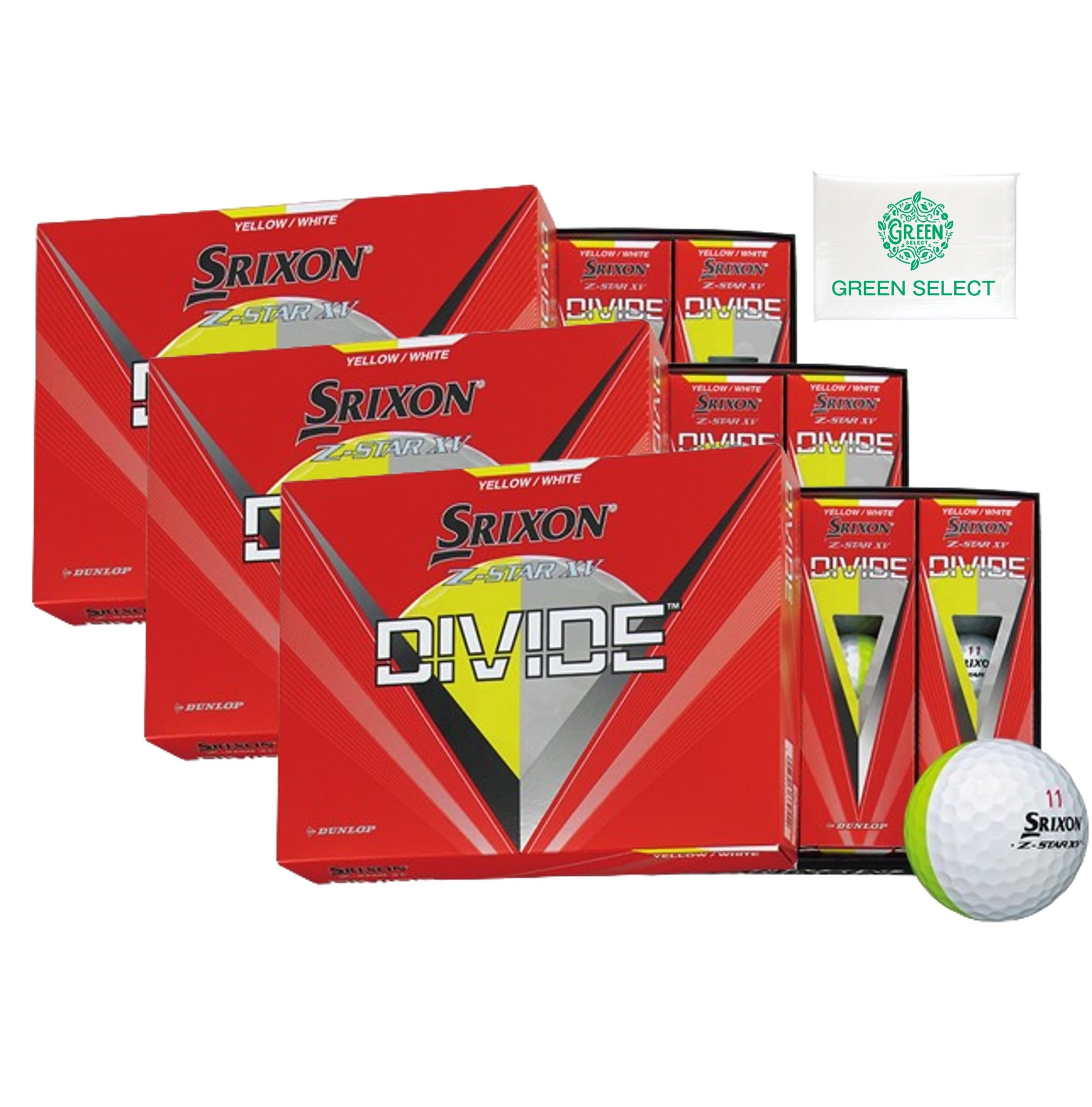 Dunlop Golf Balls SRIXON XV DIVIDE 3 Dozen Original Pocket Tissue Included Z-STAR Yellow/White
Dunlop Golf Balls SRIXON XV DIVIDE 3 Dozen Original Pocket Tissue Included Z-STAR Yellow/White