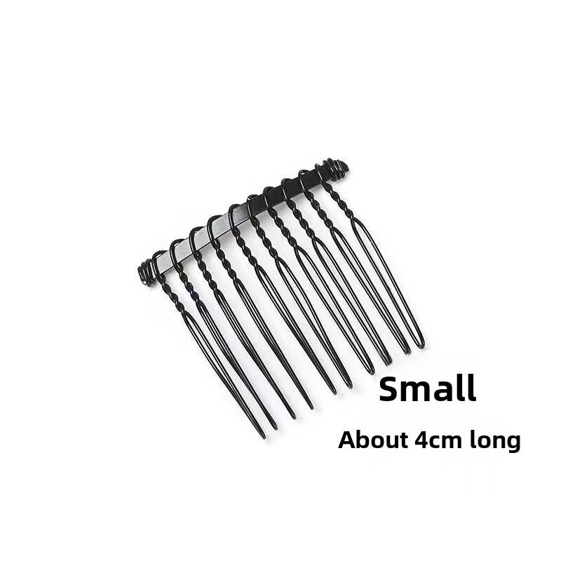 1 шт. 40/30/20/10 зубьев черная проволочная повязка на голову вставка гребень корона для волос DIY свадебные украшения для волос ювелирные изделия декоративные 10 tooth-1PCS