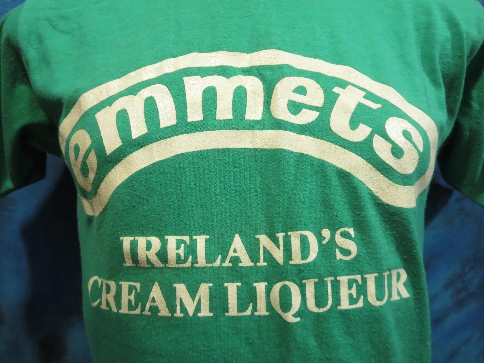 vintage 80s EMMETS IRELAND S CREAM LIQUEUR T-Shirt SMALL/MEDIUM single stitch S
vintage 80s EMMETS IRELAND S CREAM LIQUEUR T-Shirt SMALL/MEDIUM single stitch S