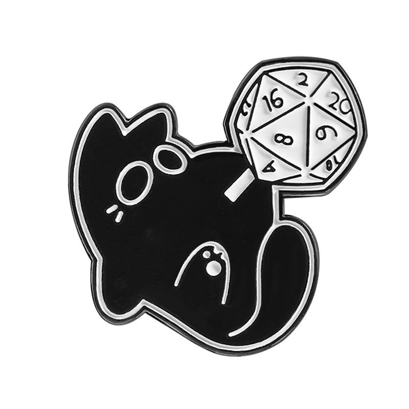 Black Cat Enamel Pin with Polyhedral Dice Design Metal Lapel Pin for Jackets Bags and Accessories Collectible Gaming Badge One Size
Black Cat Enamel Pin with Polyhedral Dice Design Metal Lapel Pin for Jackets Bags and Accessories Collectible Gaming Badge One Size