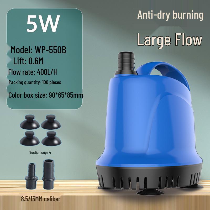 Бесшумный погружной аквариумный насос для удаления отходов и циркуляции воды
Бесшумный погружной аквариумный насос для удаления отходов и циркуляции воды