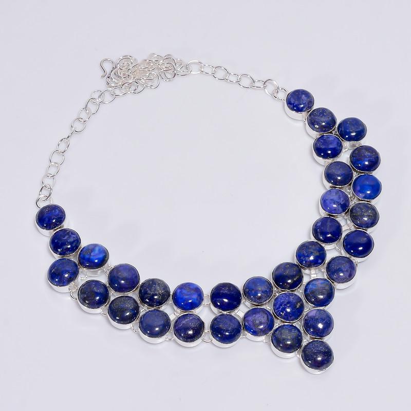 Gorgeous Top Grade Qualite 100% Natural Lapis Lazuli Round Shape Ethnic Handmade Jewelry 925 Steling Silver Necklace 18 WSJ-4730 срібний
Gorgeous Top Grade Qualite 100% Natural Lapis Lazuli Round Shape Ethnic Handmade Jewelry 925 Steling Silver Necklace 18 WSJ-4730 срібний