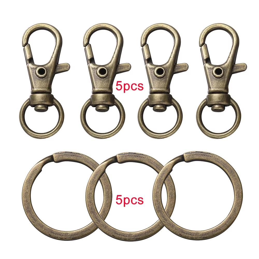 10/20Pcs Swivel Clasps Set Lanyard Snap Hooks with Key Chain Rings Keychain Clip Hooks for DIY Necklace Bracelet Chain Supplies 14 x 32mm
10/20Pcs Swivel Clasps Set Lanyard Snap Hooks with Key Chain Rings Keychain Clip Hooks for DIY Necklace Bracelet Chain Supplies 14 x 32mm