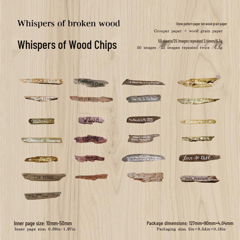 Momo Retro Wood Whisper Series Dual-Material Paper & Sticker Pack (50 Sheets)
Momo Retro Wood Whisper Series Dual-Material Paper & Sticker Pack (50 Sheets)
