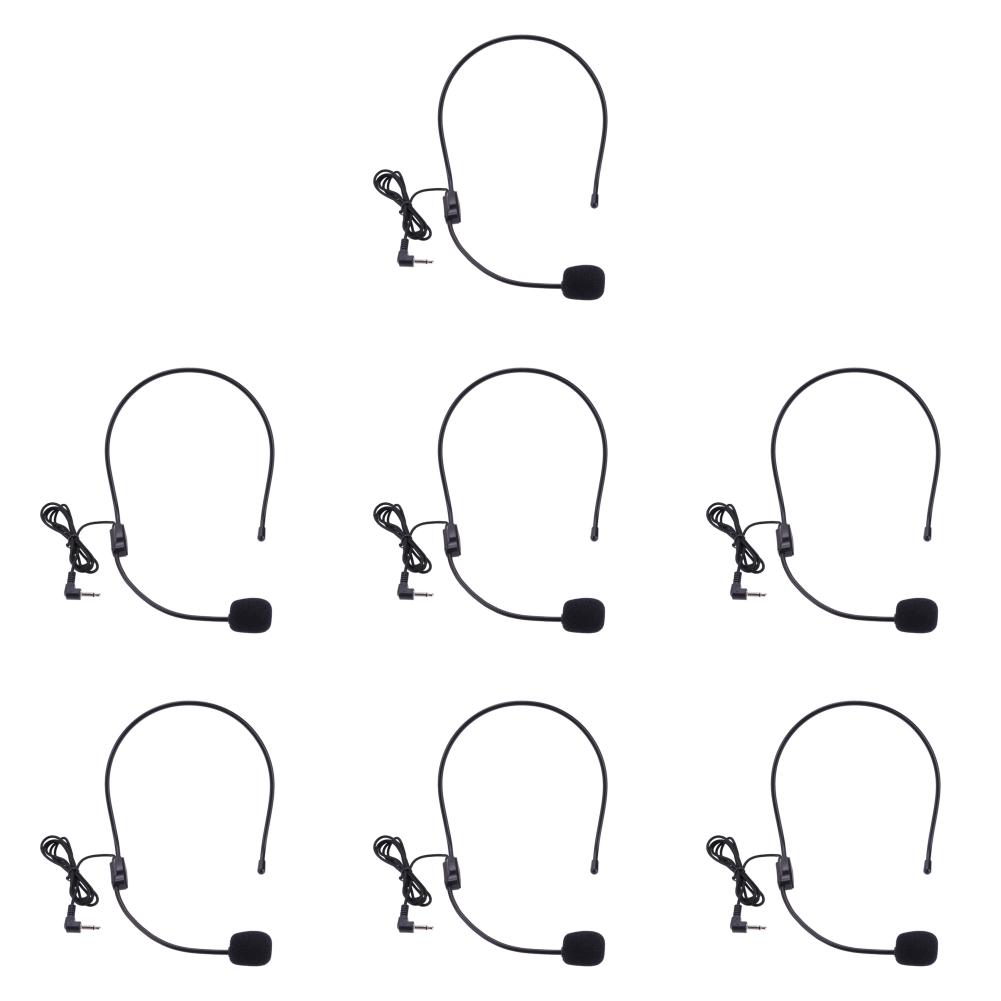 7Pcs Portable Lightweight Wired 3.5mm Plug Guide Lecture Speech Headset Micropho
7Pcs Portable Lightweight Wired 3.5mm Plug Guide Lecture Speech Headset Micropho