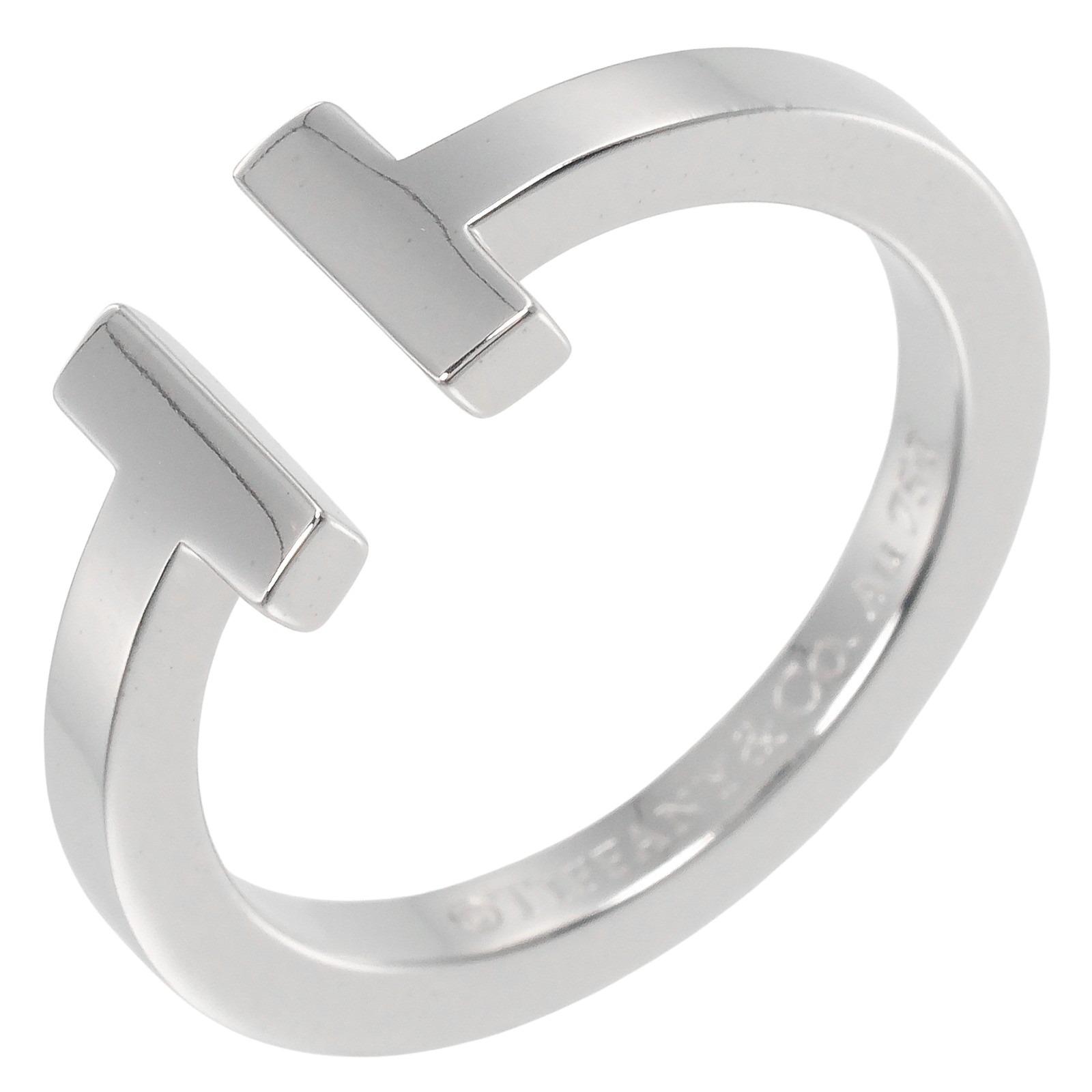 TIFFANY&Co. T square Ring K18 white gold #8.0(US Size) 6.8g Women Used
TIFFANY&Co. T square Ring K18 white gold #8.0(US Size) 6.8g Women Used