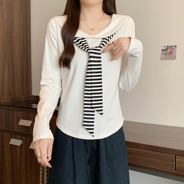 Curve-Friendly Striped Tie-Up Doll Collar Long-Sleeve Top for Plus Size Women 4XL грязно-белый
Curve-Friendly Striped Tie-Up Doll Collar Long-Sleeve Top for Plus Size Women 4XL грязно-белый