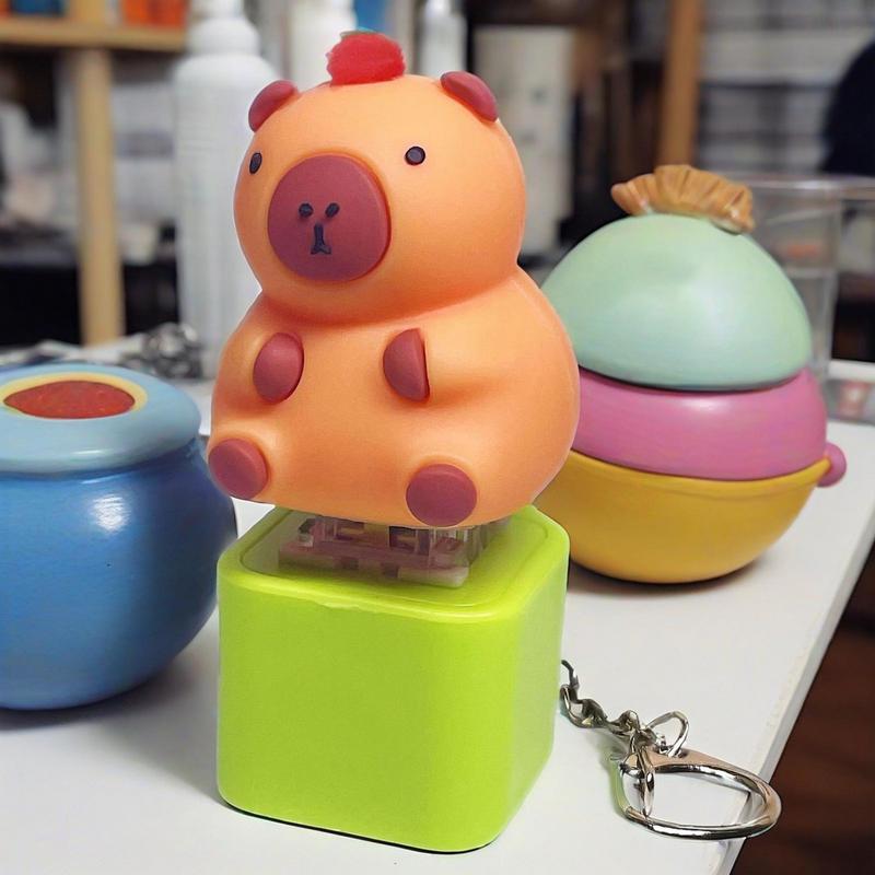 Кнопка Capybara Finger со светодиодной подсветкой и музыкой Capybara Fidget Keychain Fidget Toy Capybara Sound Keychain Stress Relief Toy оранжевый
Кнопка Capybara Finger со светодиодной подсветкой и музыкой Capybara Fidget Keychain Fidget Toy Capybara Sound Keychain Stress Relief Toy оранжевый