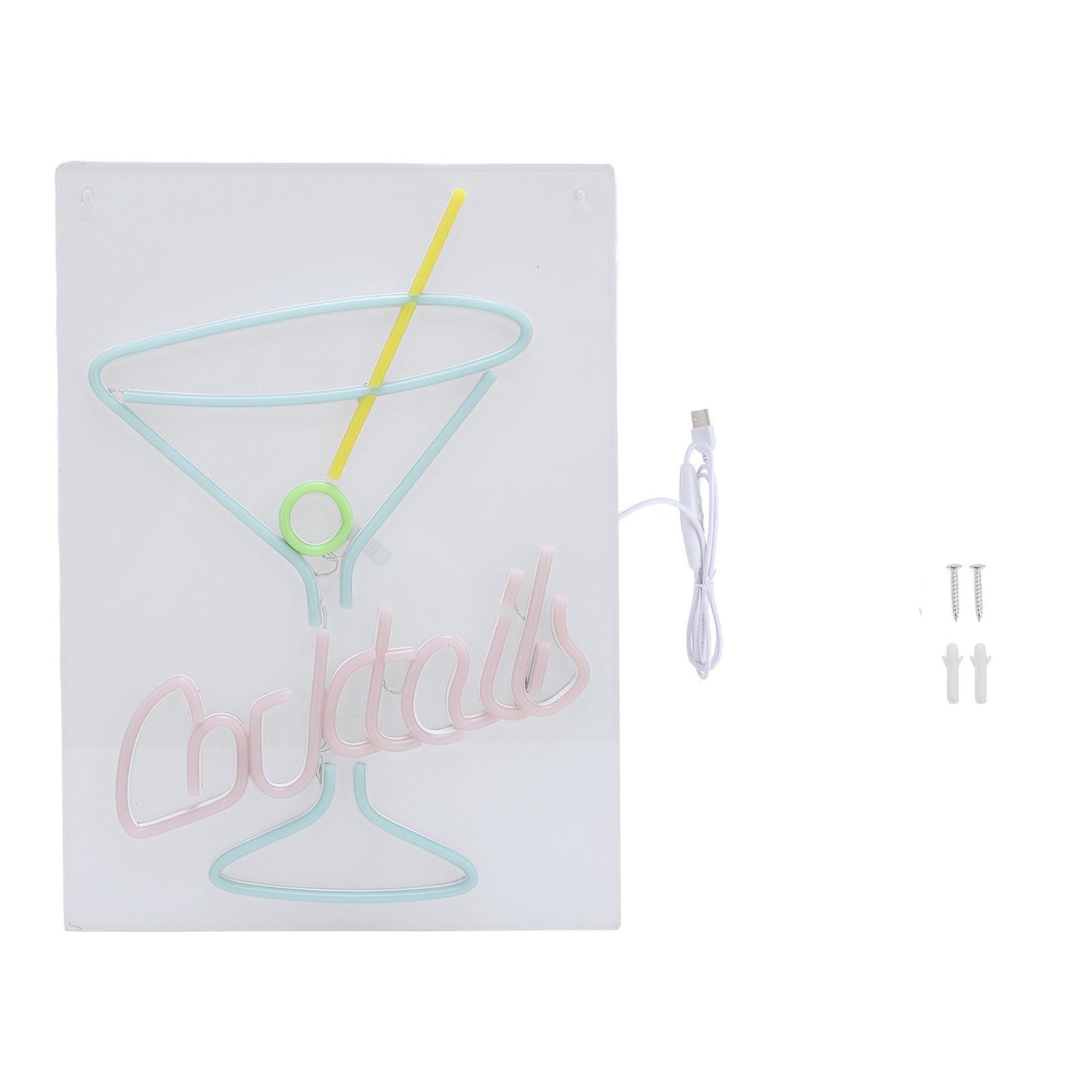 Wall Decor Neon Sign Cocktail Glass Shape Multifunctional Blue White Pink and Green Light LED Neon
Wall Decor Neon Sign Cocktail Glass Shape Multifunctional Blue White Pink and Green Light LED Neon
