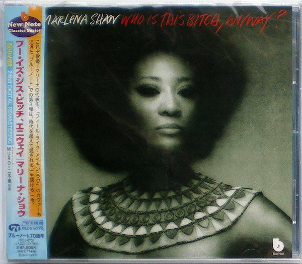 CD MARLENA SHAW - Who Is This Bitch, Anyway TOCJ6731 Blue Note 2009 Japan Obi Jazz Used
CD MARLENA SHAW - Who Is This Bitch, Anyway TOCJ6731 Blue Note 2009 Japan Obi Jazz Used