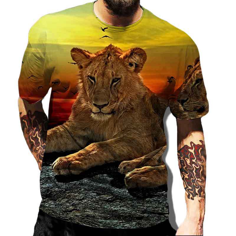Футболка с принтом льва, в стиле граффити, модная мужская повседневная спортивная футболка 6XL
Футболка с принтом льва, в стиле граффити, модная мужская повседневная спортивная футболка 6XL