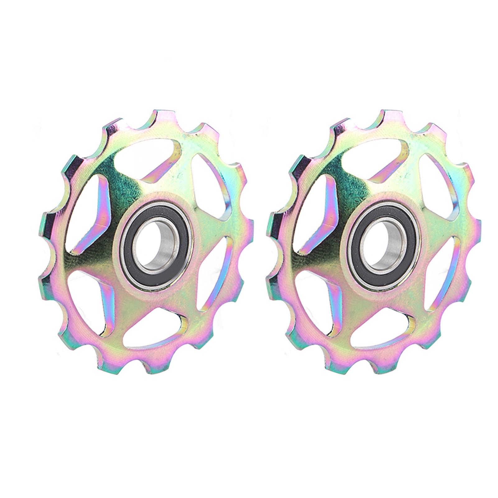 2PCS 11T Aluminum Alloy Pulley Jockey Wheel for Rear Derailleur Oil Slick Color Pattern Bike Parts
2PCS 11T Aluminum Alloy Pulley Jockey Wheel for Rear Derailleur Oil Slick Color Pattern Bike Parts